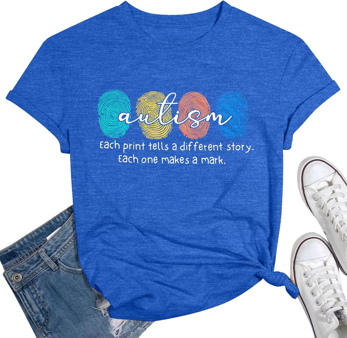 Autism Awareness Shirt Women Autism Acceptance Shirts Mental Health tee Casual Inspirational Short Sleeve Tops