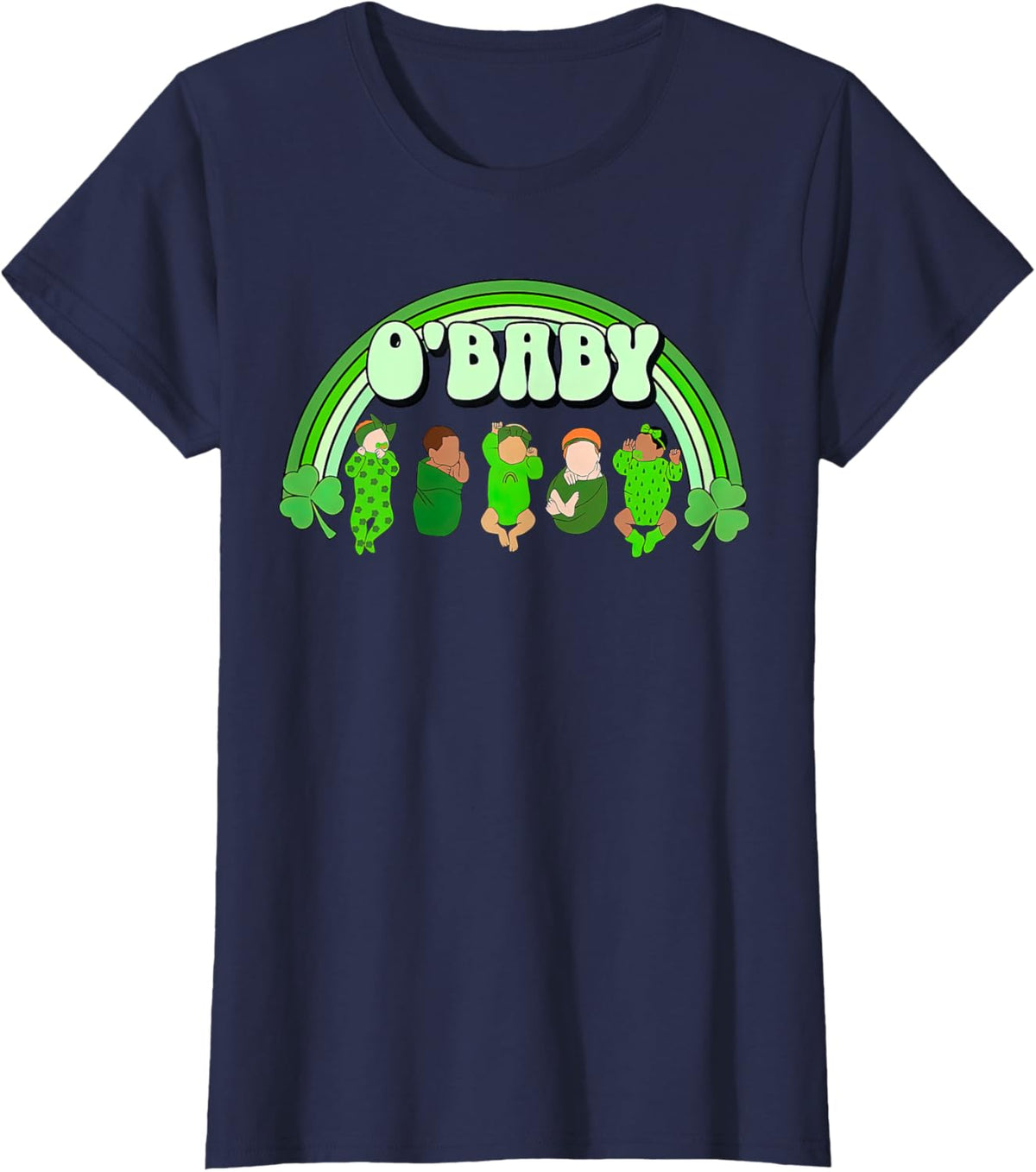 Rainbow Labor And Delivery Nurse Saint Patrick's Day NICU