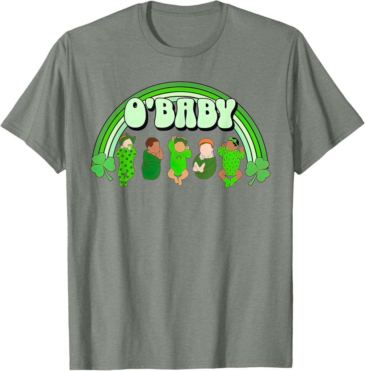 Rainbow Labor And Delivery Nurse Saint Patrick's Day NICU