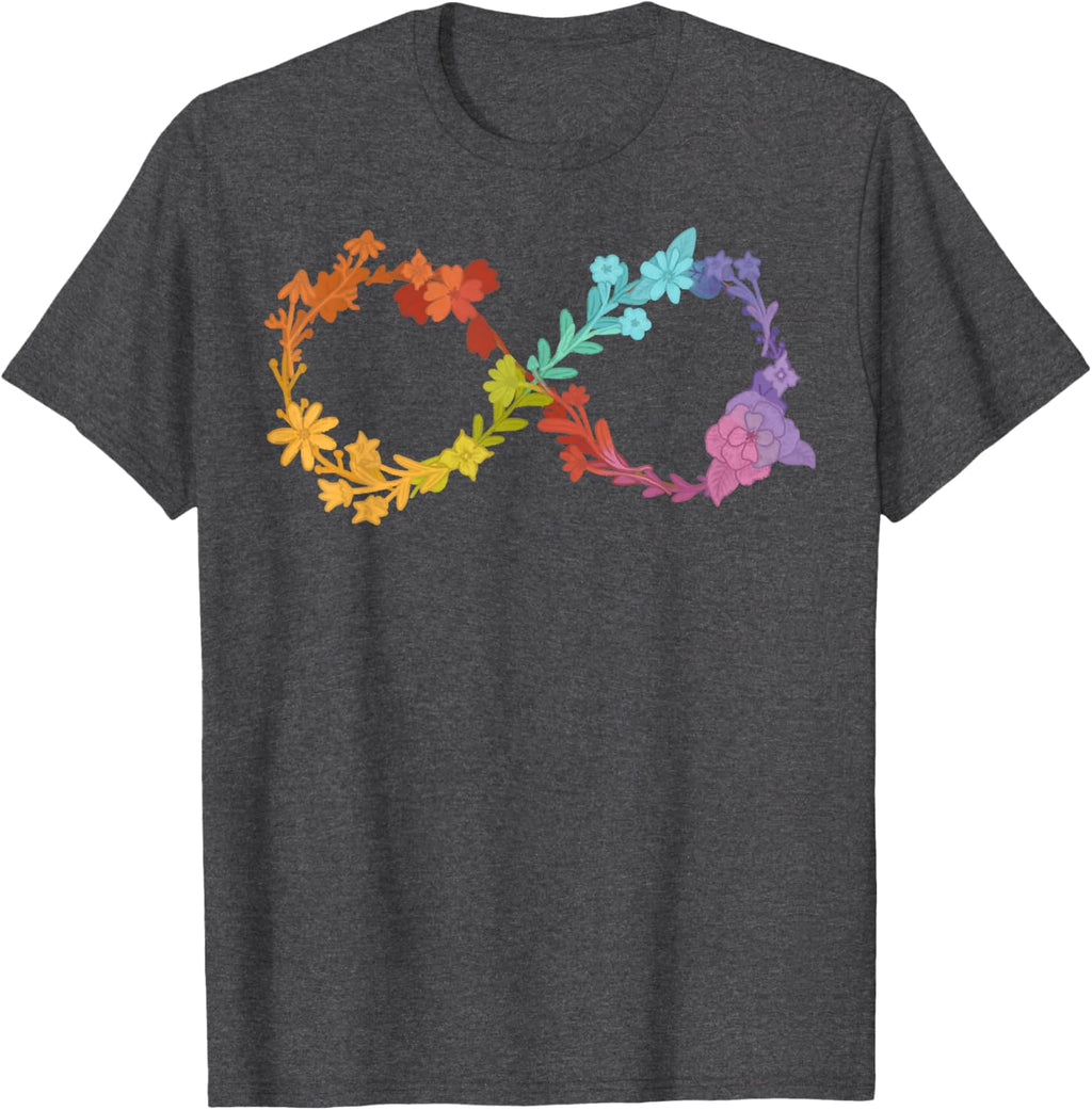 Floral Neurodiversity Infinity Symbol Autism Awareness