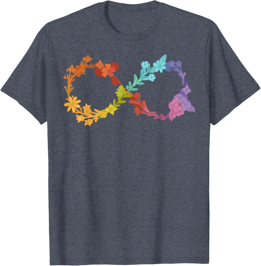 Floral Neurodiversity Infinity Symbol Autism Awareness